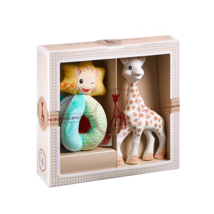 Sophiesticated Sophie and Beads rattle set