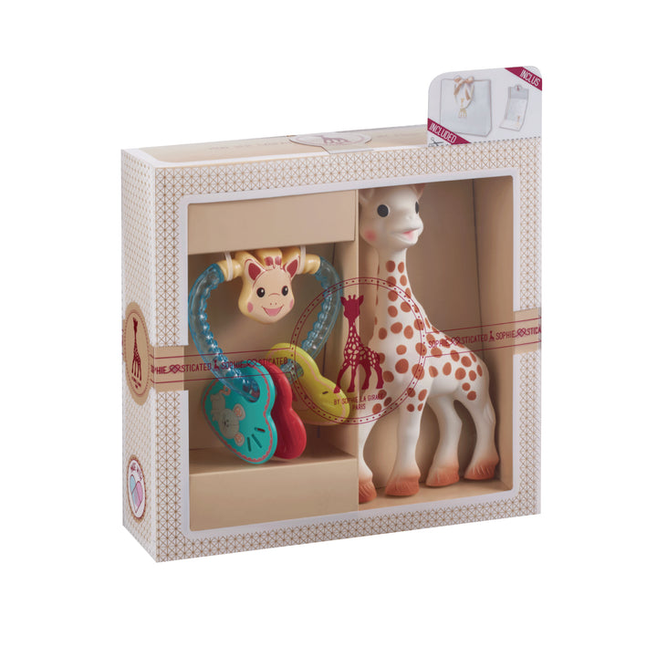 Sophiesticated Sophie and Heart Rattle set