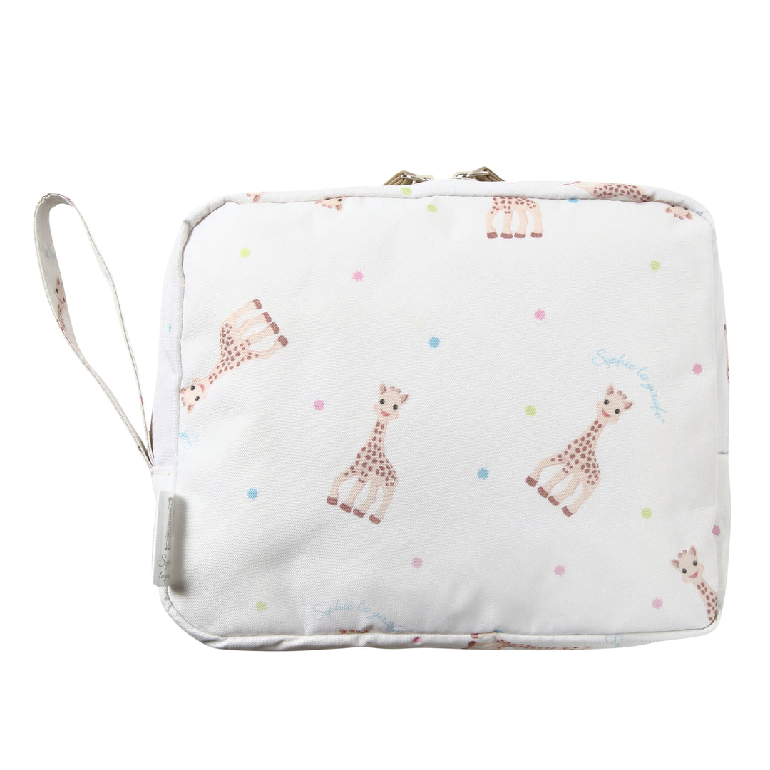 キリンのソフィー×Ribbon hakka kidsコラボ プリントおむつポーチ