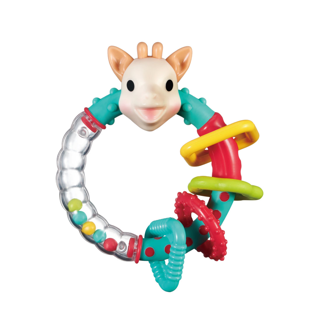 Multi-textured rattle