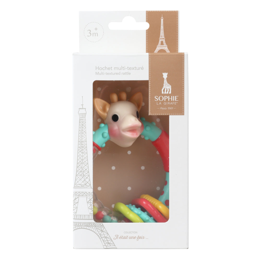 Multi-textured rattle