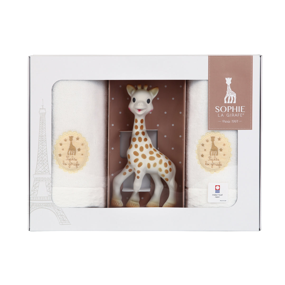 ソフィーとフェイスタオル2枚 ギフトセット
