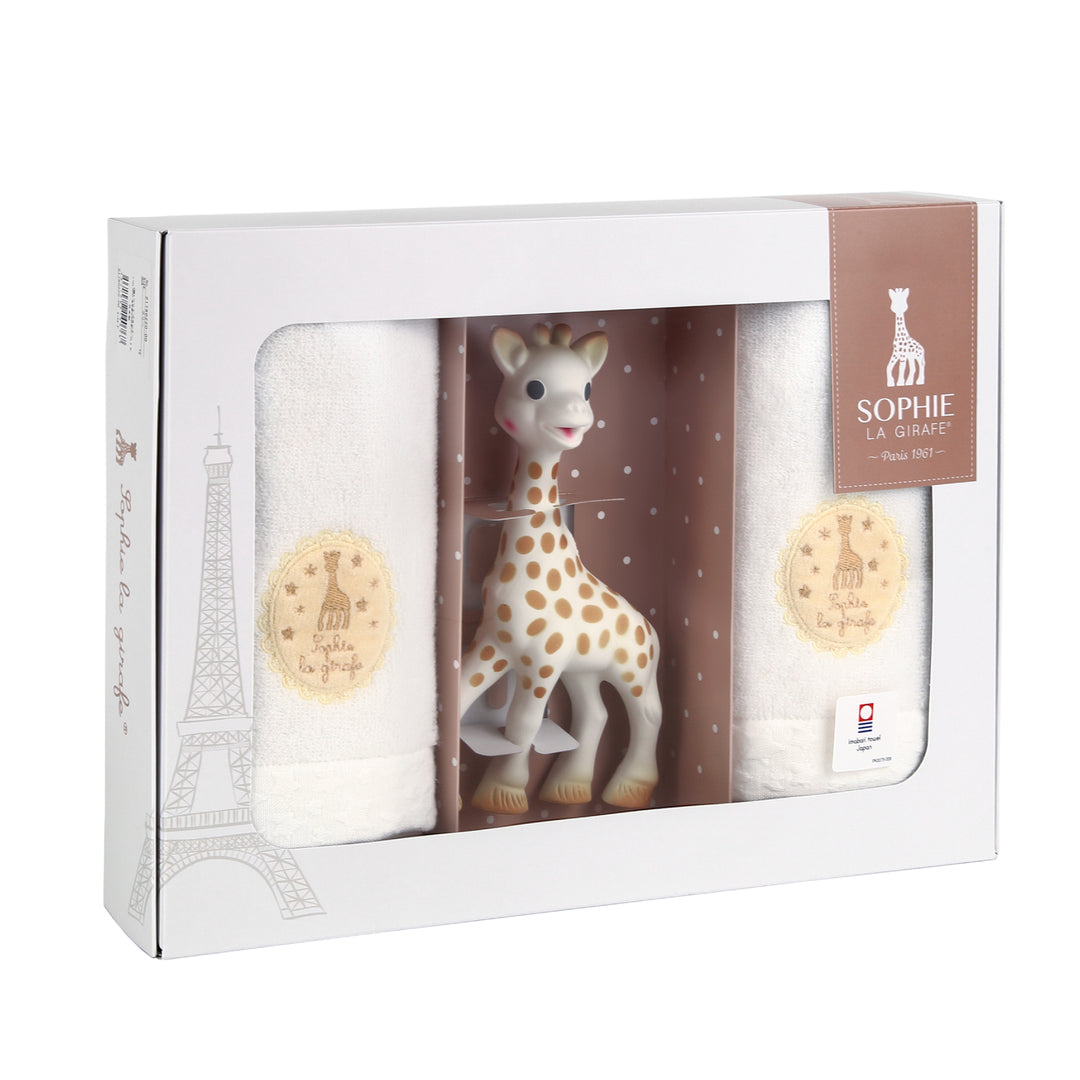 ソフィーとフェイスタオル2枚 ギフトセット
