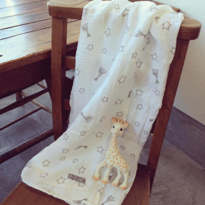 Sophiesticated Sophie and Swaddle Blanket set