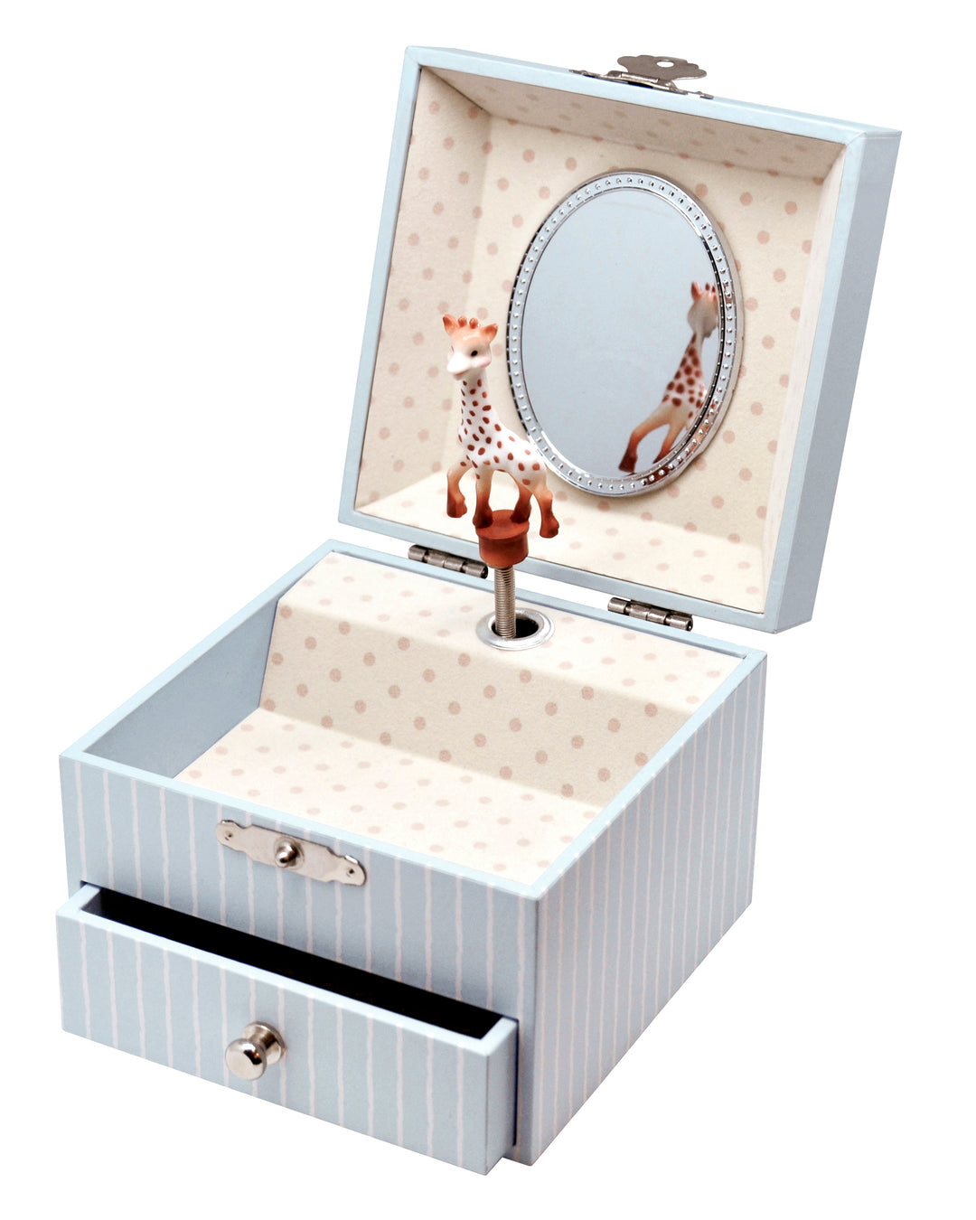 Photoluminescent Musical Cube Box Sophie the Giraffe© Navy Blue - Glow in dark