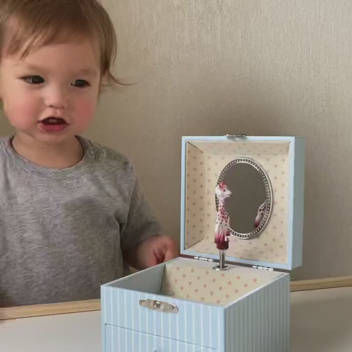 Photoluminescent Musical Cube Box Sophie the Giraffe© Navy Blue - Glow in dark