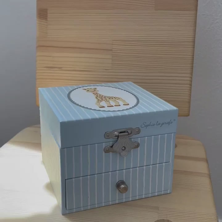 Photoluminescent Musical Cube Box Sophie the Giraffe© Navy Blue - Glow in dark