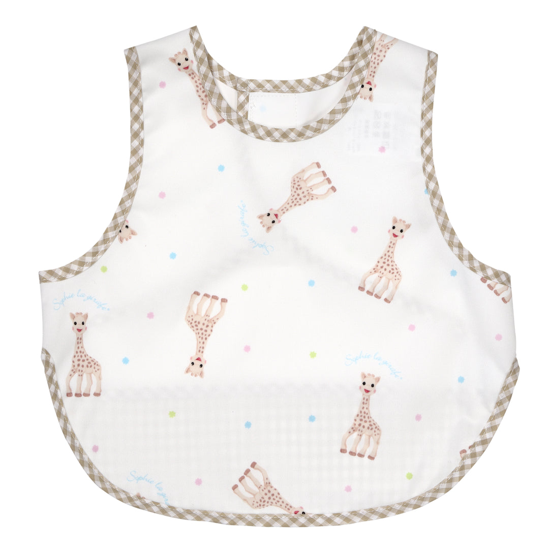 キリンのソフィー×Ribbon hakka kidsコラボ 袖なしお食事エプロン