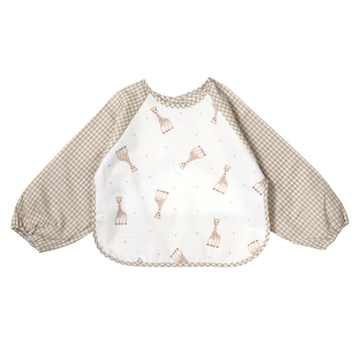 キリンのソフィー×Ribbon hakka kidsコラボ 袖付きお食事エプロン