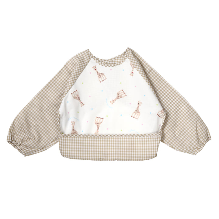 キリンのソフィー×Ribbon hakka kidsコラボ 袖付きお食事エプロン