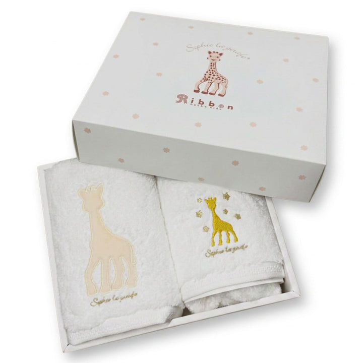 キリンのソフィーフェイスタオル2枚セット