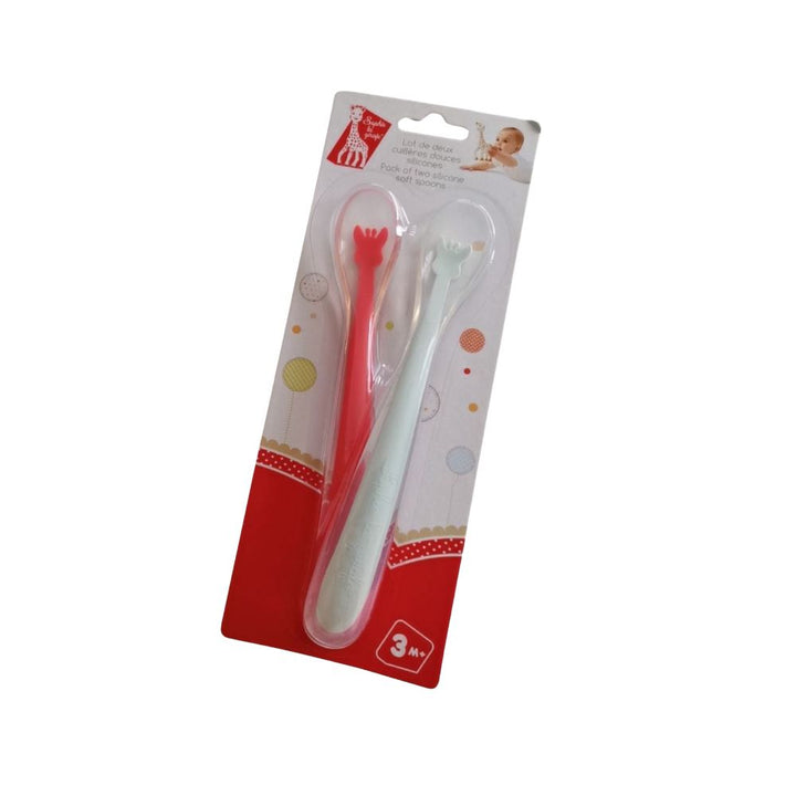 2 soft silicone spoons